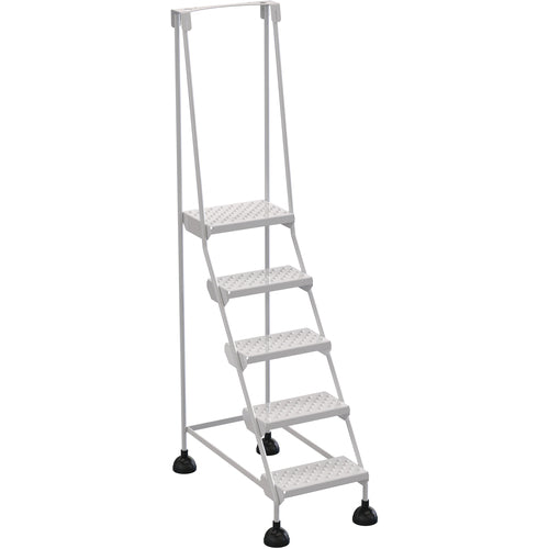 Spring Loaded Roll Ladder Perf 5 Stp Wht - Exact Tool & Supply