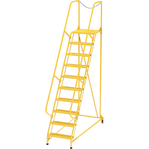 Maintenance Ladder Perforated 10-Step Yellow - Exact Tool & Supply