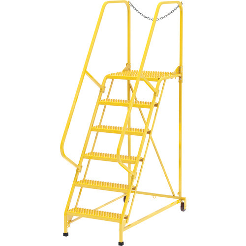 Maintenance Ladder Grip-Strut 6-Step Yellow - Exact Tool & Supply