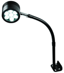 7 LED Spot Light Dimmable 17" Flexible Gooseneck Arm Direct Mount - Exact Tool & Supply