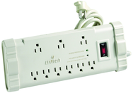 15 Amp; 120 Volt; 9 Plug Office Grade Surge Strip - Beige - Exact Tool & Supply