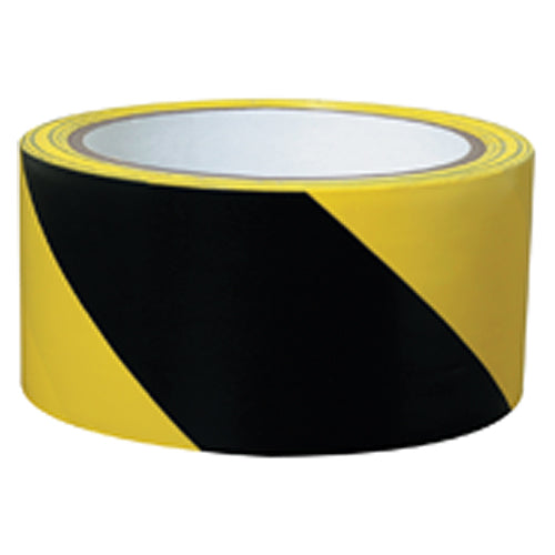 2″ × 36 yds Yellow / Black Hazard Tape - Exact Tool & Supply