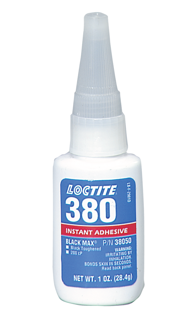 380 Black Max Toughened Instant Adhesive - 1 oz - Exact Tool & Supply