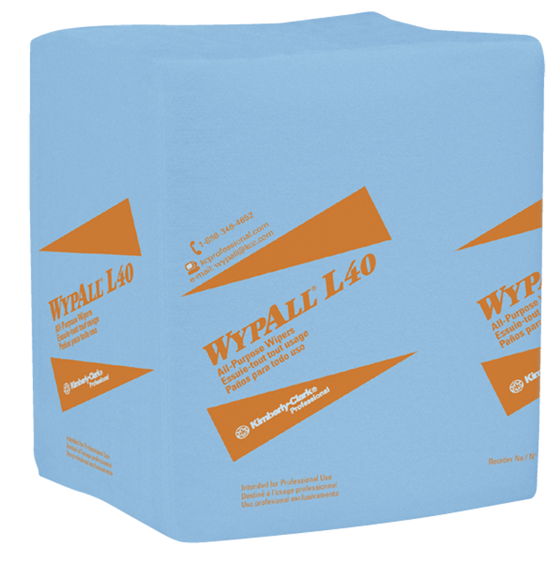 12.5 x 14.4'' - Package of 672 - WypAll L40 1/4 Fold - Exact Tool & Supply