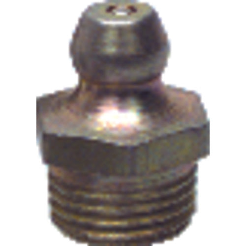 Grease Fittings - 1/4″-18 - PTF Straight Hydraulic Style - Pack of 10 - Exact Tool & Supply