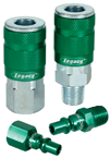 #A71458B - 1/4'' Body x 1/4 NPT (14-Pcs) - Green ARO Coupler & Plug Kit - Exact Tool & Supply