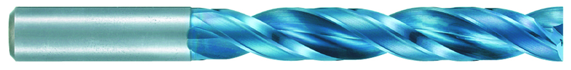 10.3mm Dia. - X 138mm OAL - 5XD-Carbide-Drill-Aqua EX Coated - Exact Tool & Supply