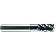 3/4" Dia. - 1" LOC - 4" OAL - 5 FL Carbide S/E HP End Mill-AlCrNX - Exact Tool & Supply