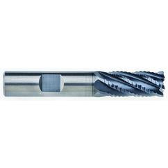 1/2" Dia. - 5/8" LOC - 2-1/2" OAL - .030 CR 6FL Carbide End Mill - AlCrNx - Exact Tool & Supply