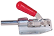 #610 Reverse Handle Action Plunger Style; 800 lbs Holding Capacity - Toggle Clamp - Exact Tool & Supply