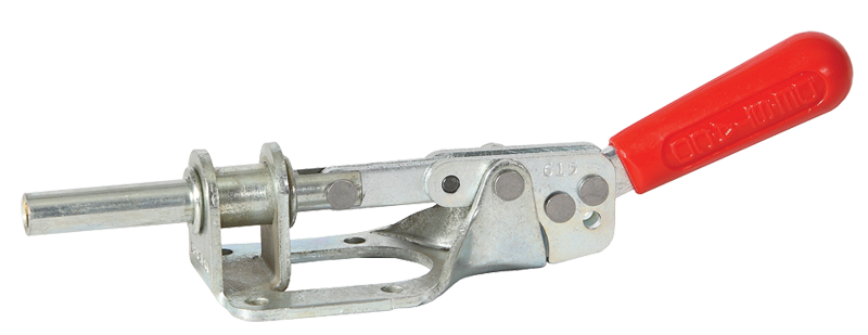 #615 Reverse Handle Action Plunger Style; 300 lbs Holding Capacity - Toggle Clamp - Exact Tool & Supply