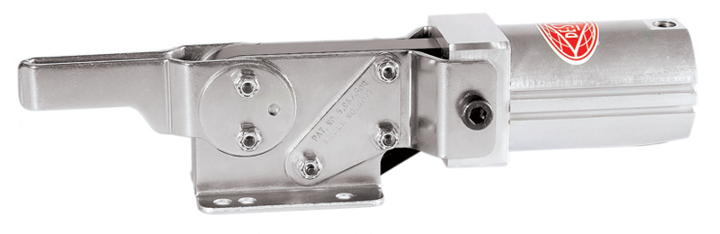 Horizontal Pneumatic Cylinder - 390 lbs. Holding Capacity; Bar Style U Shape - Exact Tool & Supply