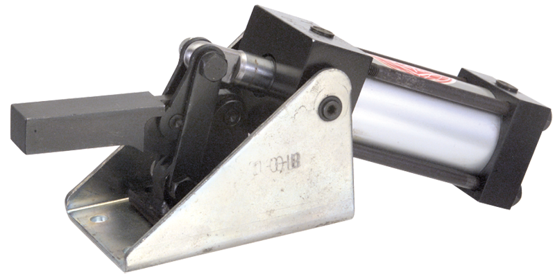 #846 Pneumatic Power Solid Style; 750 lbs Holding Capacity - Toggle Clamp - Exact Tool & Supply