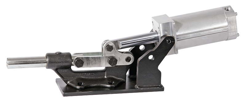 #850 Pneumatic Straight Line Style; 16000 lbs Holding Capacity - Toggle Clamp - Exact Tool & Supply