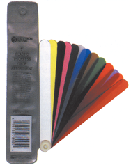 Set of 13 - .001 to .030 Thickness - 5" Blade Length - Plastic Thickness Gage Fan Blade Assortments - Exact Tool & Supply