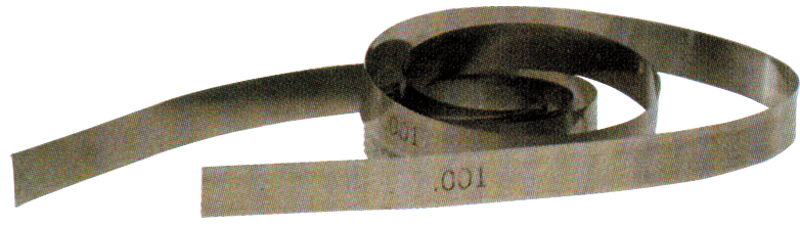 .034 Thickness - 25ft Blade Length - Steel Feeler Stock Roll - Exact Tool & Supply