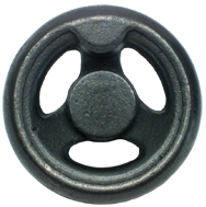 Cast Iron Handwheel (No Holes) - 10'' Wheel Diameter; 1-7/8'' Hub Diameter - Exact Tool & Supply