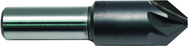 1/2 HSS 6 Flute Countersink 100 Deg Blaze Coated - Exact Tool & Supply