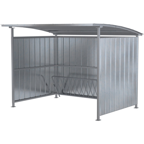 Galvanized Multi-Duty Bicycle Shelter 120″ - Exact Tool & Supply