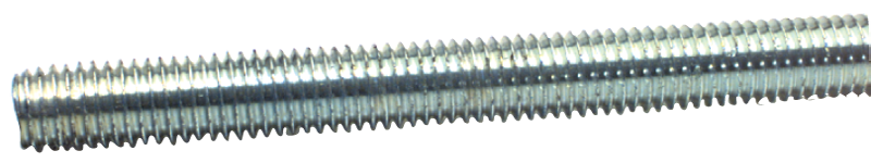 Threaded Rod - 1-3/8-6; 3 Feet Long; Zinc Plated - Exact Tool & Supply
