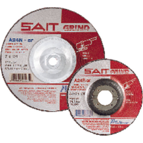 9″ × 1/4″ × 5/8″-11 - Aluminum Oxide 24 Grit Type 27 - Cut-Off Wheel - Exact Tool & Supply