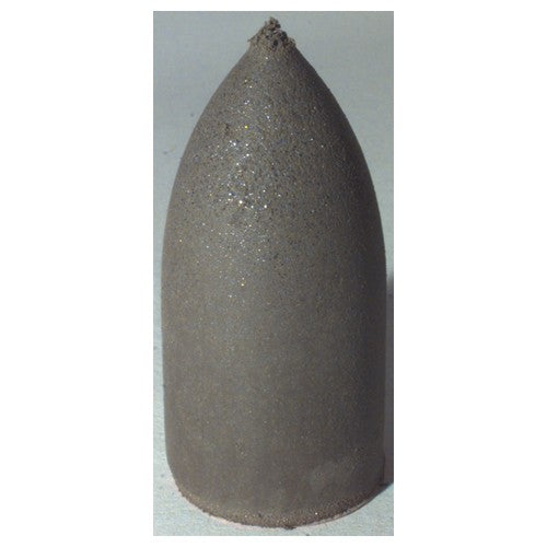 1 3/4″ × 7/8″ × 1/4″ - Bullet Resin Bonded Rubber Cone(Fine Grit) - Exact Tool & Supply