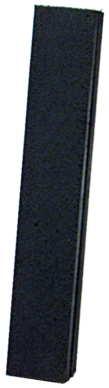 6 x 2 x 1/4'' - Oblong Resin Bonded Rubber Block & Stick (Coarse Grit) - Exact Tool & Supply