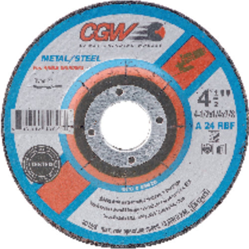 4 1/2″ × 1/4″ × 5/8″ 11 - Zirconia - Depressed Center Wheel