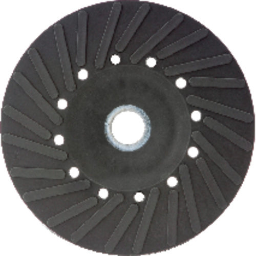 4 1/2″ - Smooth Bore - Spiral Pattern - Polymer Backing Plate For Resin Fibre Disc Without Nut - Exact Tool & Supply