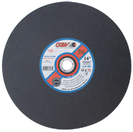 20 x 3/16 x 1" - A24-R-BF - Aluminum Oxide - Reinforced Cut-Off Wheel - Stationary Saw - Exact Tool & Supply