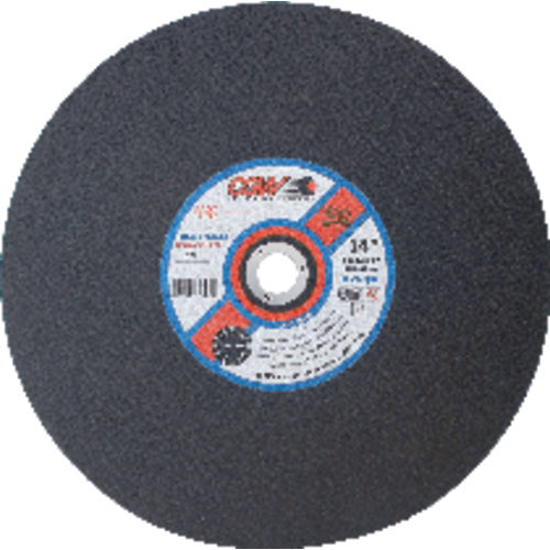 14″ × 1/8″ × 5/8″ - A24-Q-BF - Aluminum Oxide Reinforced Cut-Off Wheel - Stationary Saw - Exact Tool & Supply