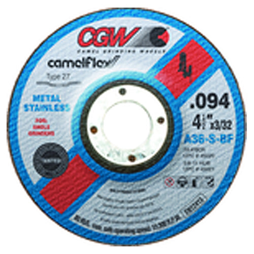 6″ × 3/32″ × 5/8 11″ - Aluminum Oxide - A36-SBF - Depressed Center Wheel