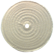 6 x 1/2 - 1'' (80 Ply) - Cotton Sewed Type Buffing Wheel - Exact Tool & Supply