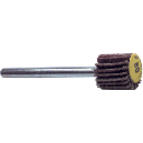 1 3/16″ × 1/8″ × 1/8″-80 Grit - Mounted Mini Flap Wheel - Exact Tool & Supply