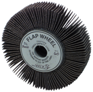 6 x 2 x 1" - 60 Grit - Unmounted Flap Wheel - Exact Tool & Supply
