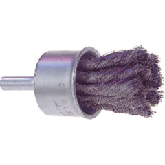1″ Diameter-0.020″ Wire Size - Steel Wire End Brush - Exact Tool & Supply
