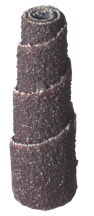 1/2 x 1-1/2 x 1/8'' - 240 Grit - Full Taper A/O Cartridge Roll - Exact Tool & Supply