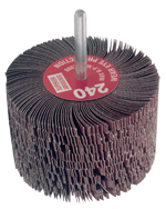 3 x 2 x 1/4'' - 180 Grit - Mounted Flap Wheel - Exact Tool & Supply