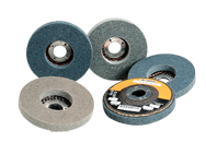 4-1/2 x 7/8'' - Coarse Grit - Aluminum Oxide BriteRite Type 27 Unitized Wheel - Exact Tool & Supply