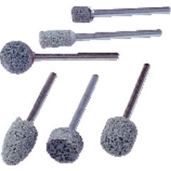 1/8″ Shank-1/2″ × 1/2″ - B121 - Series 731 - Non-Woven Nylon Abrasive Mounted Point - Exact Tool & Supply