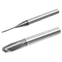 1mm Dia. - 50mm OAL - AlTiN - 30° - Die Mold - Corner Radius - EM - 2 FL - Exact Tool & Supply
