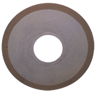 6 x 1 x 1-1/4'' - 1/8'' Abrasive Depth - 150 Grit - 1/4 Rim CBN Dish Wheel - Type D12A2 - Exact Tool & Supply