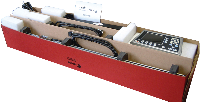 Digital Readout System - #PROKIT2; 2-Axis; 12 x 36'' Series ProKit; For Milling Applications - Exact Tool & Supply