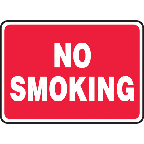 Sign, No Smoking, 10″ × 14″, Plastic - Exact Tool & Supply