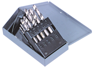 13 Pc. 1/16" - 1/4" by 64ths HSS Bright Screw Machine Drill Set - Exact Tool & Supply