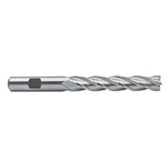 1 Dia. x 8-1/2 Overall Length 4-Flute Square End High Speed Steel SE End Mill-Round Shank-Center Cutting-Uncoated - Exact Tool & Supply