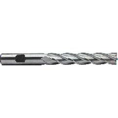 1 Dia. x 8-1/2 Overall Length 4-Flute Square End High Speed Steel SE End Mill-Round Shank-Non-Center Cutting-Uncoated - Exact Tool & Supply