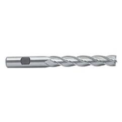 1 Dia. x 8-1/2 Overall Length 4-Flute Square End M-42 Cobalt SE End Mill-Round Shank-Center Cut-Uncoated - Exact Tool & Supply