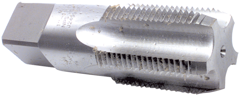3/4-14 Dia. - 5 FL - HSS - Bright British Straight Pipe Tap - Exact Tool & Supply