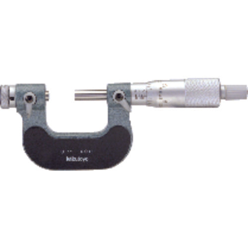 4″-5″ Measuring Range - Ratchet Thimble - High Speed Steel Face - Interchangeable Anvil Thread Micrometer - Exact Tool & Supply